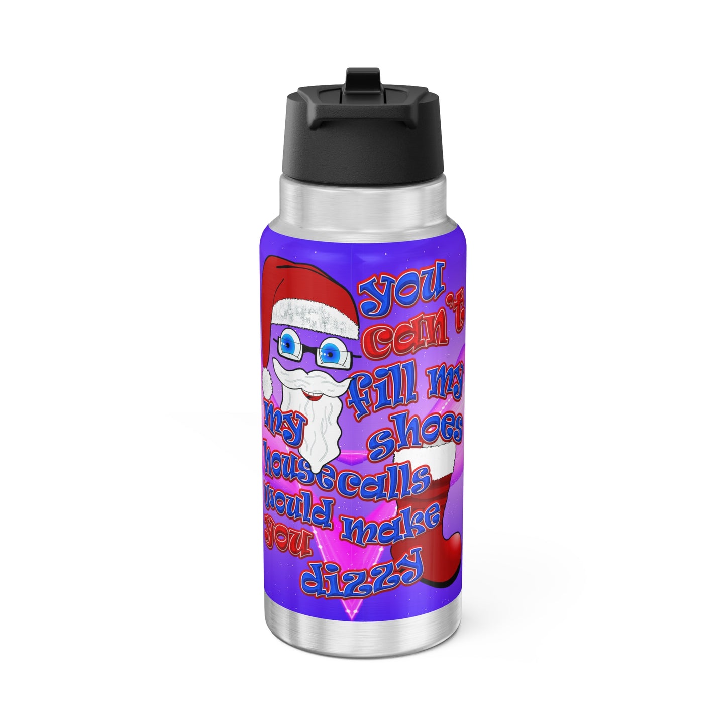 santa's shoes - Gator Tumbler, 32oz  (purple-pink wave)