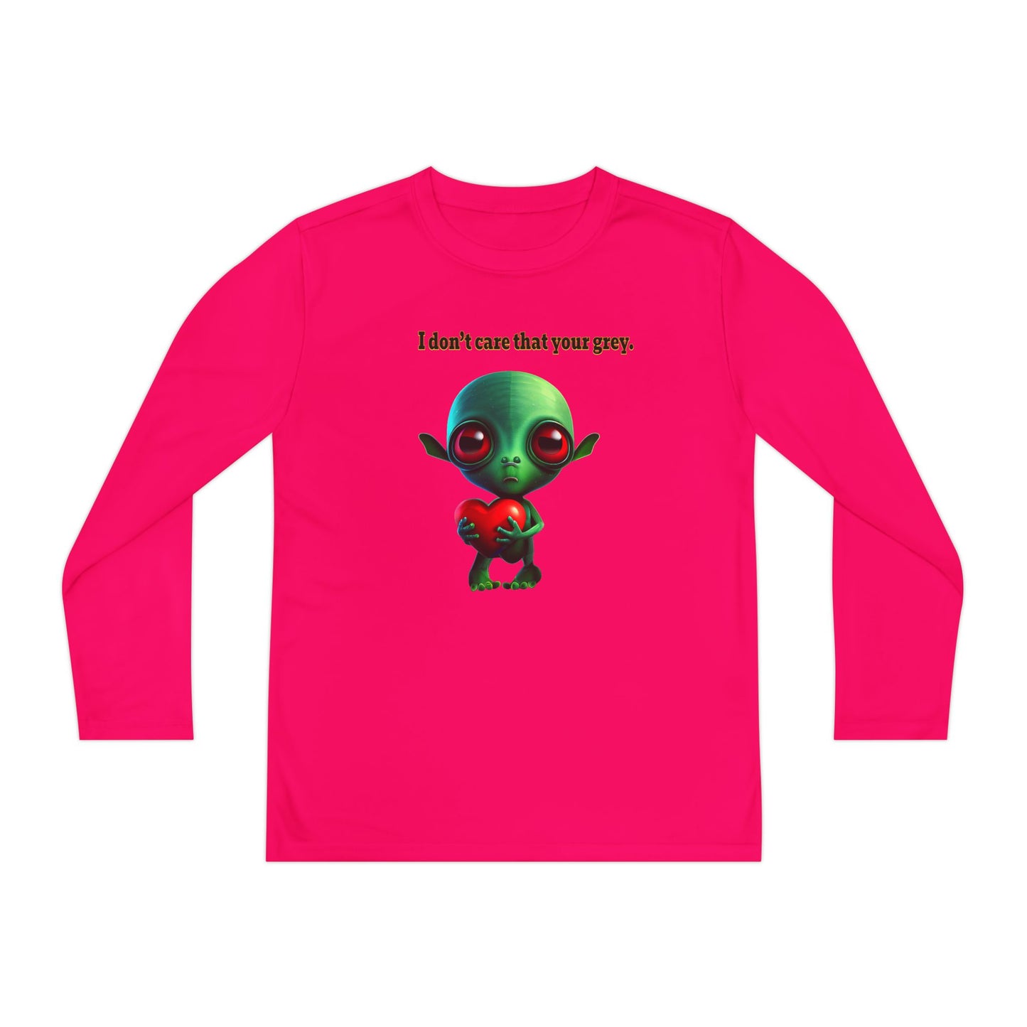 I don't care that your grey - Youth Long Sleeve Competitor Tee