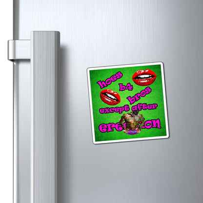 hoes b4 bros - Magnets - (green turf)