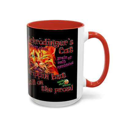 schrodinger's cat - Accent Mug (black)