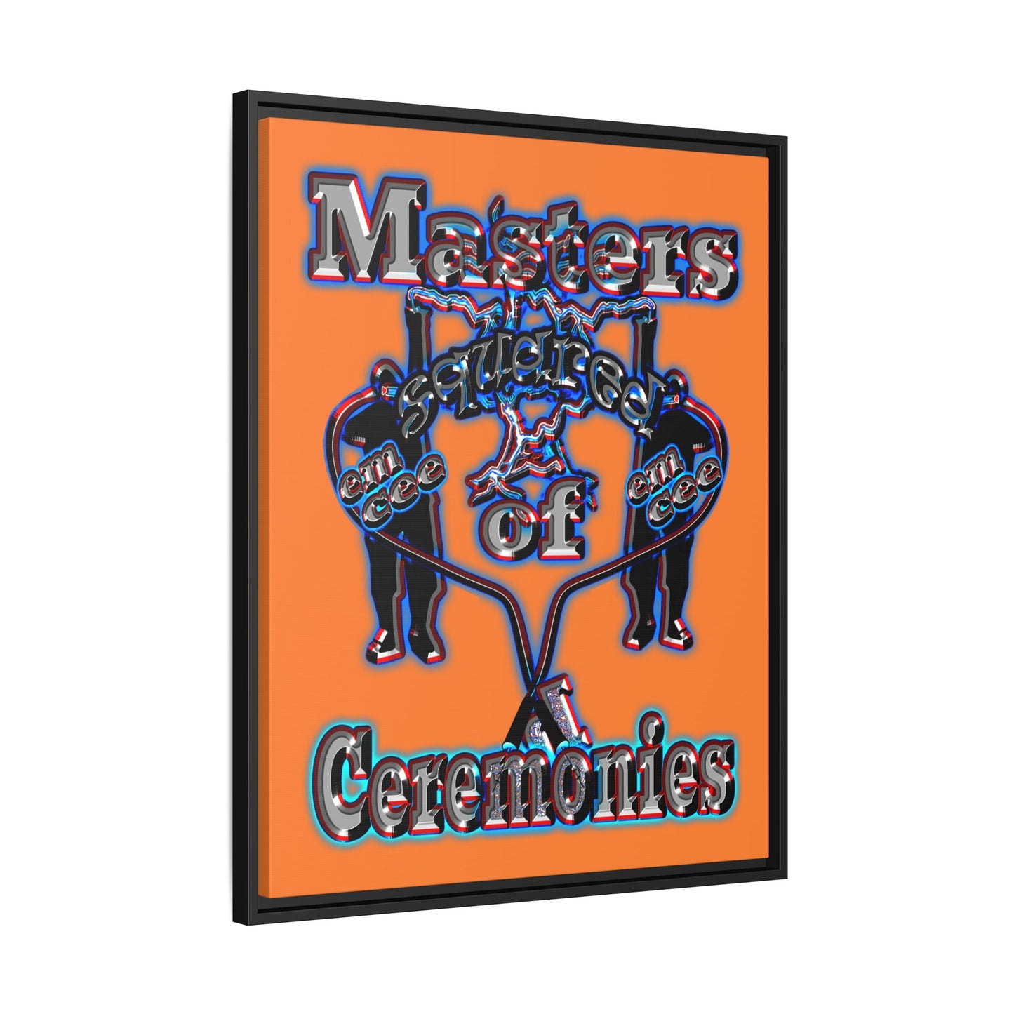 em cee squared - framed canvas art (crusta)