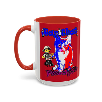 tag that - Accent Mug (dark red)