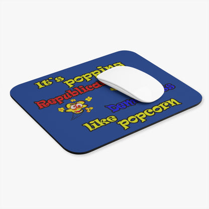popping like popcorn - Mouse Pad (Rectangle) (dark blue)