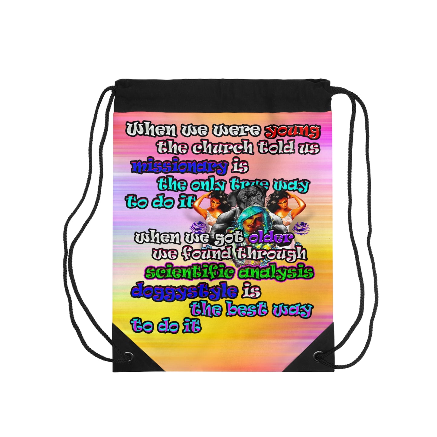 doggystyle - Drawstring Bag (color blur)