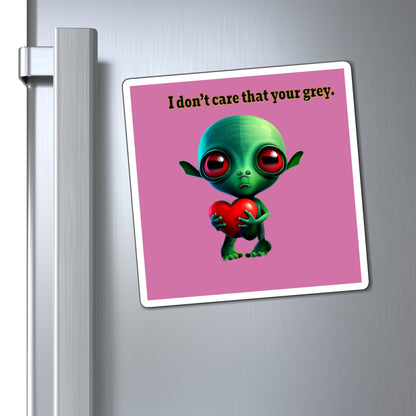 I don't care that your grey - Magnets - (light pink)