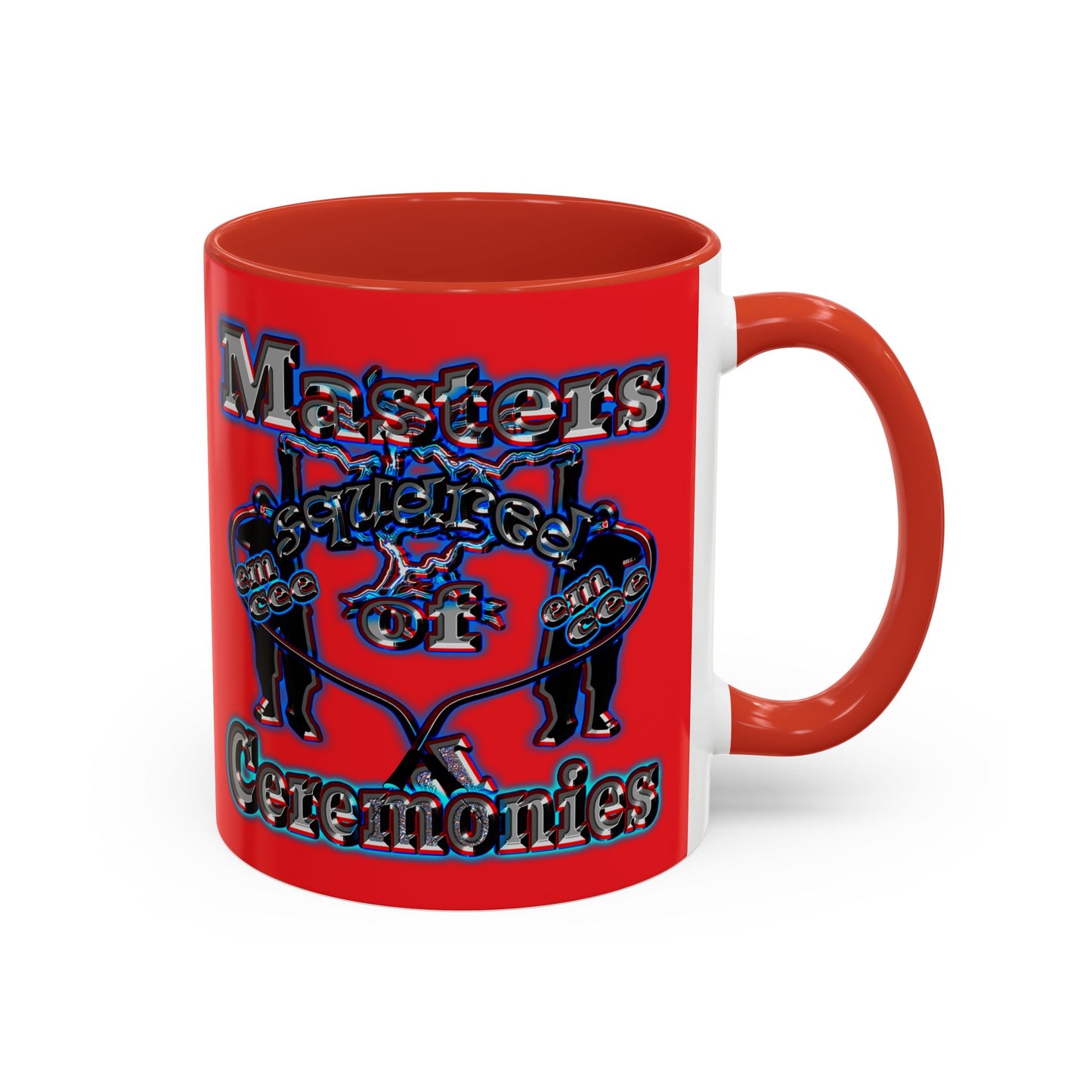 em cee squared - Accent Mug (red)