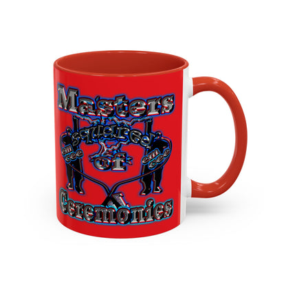 em cee squared - Accent Mug (red)