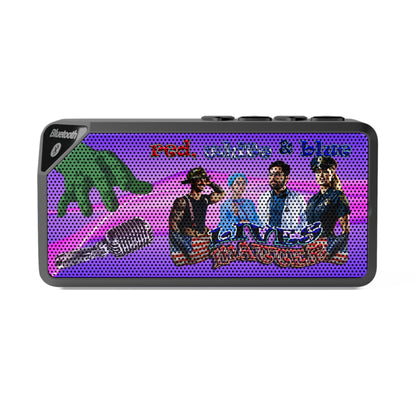 rw&b lives matter - Jabba Bluetooth Speaker (purple-pink wave)