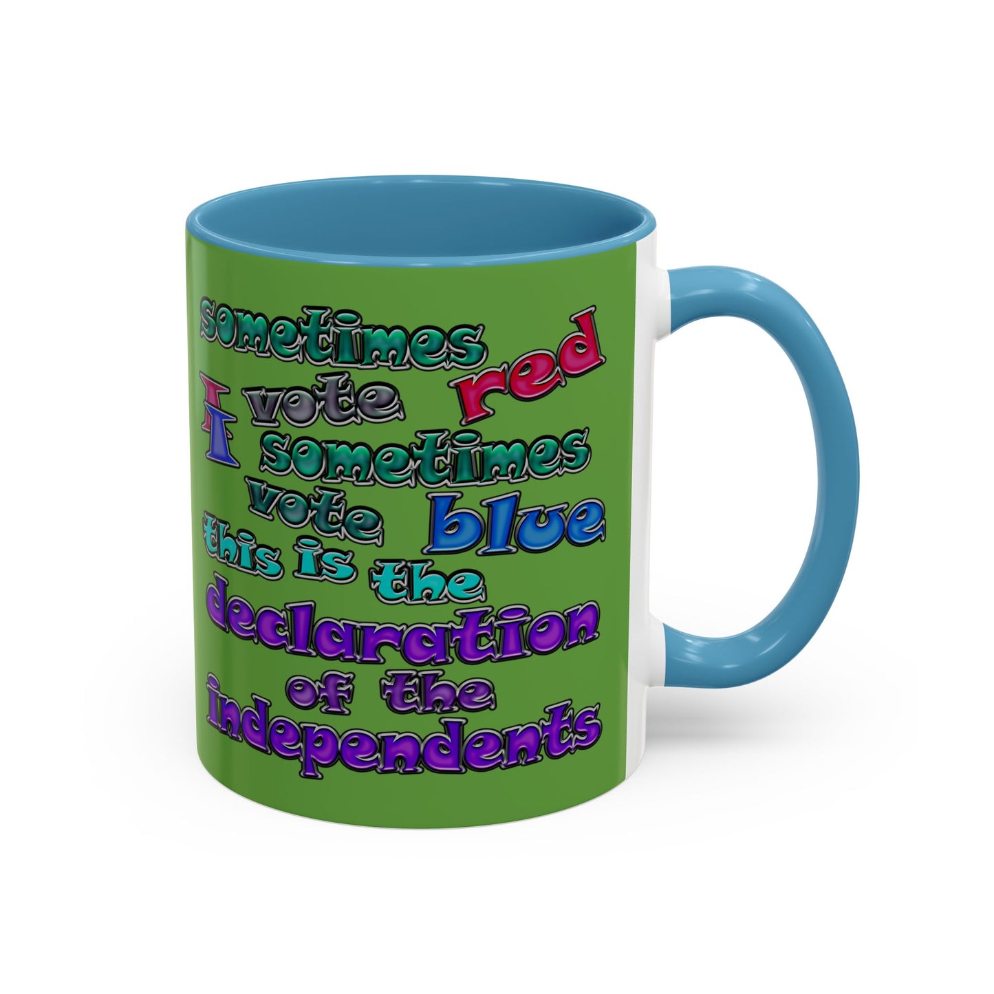 declaration of the independents - Accent Mug (green)
