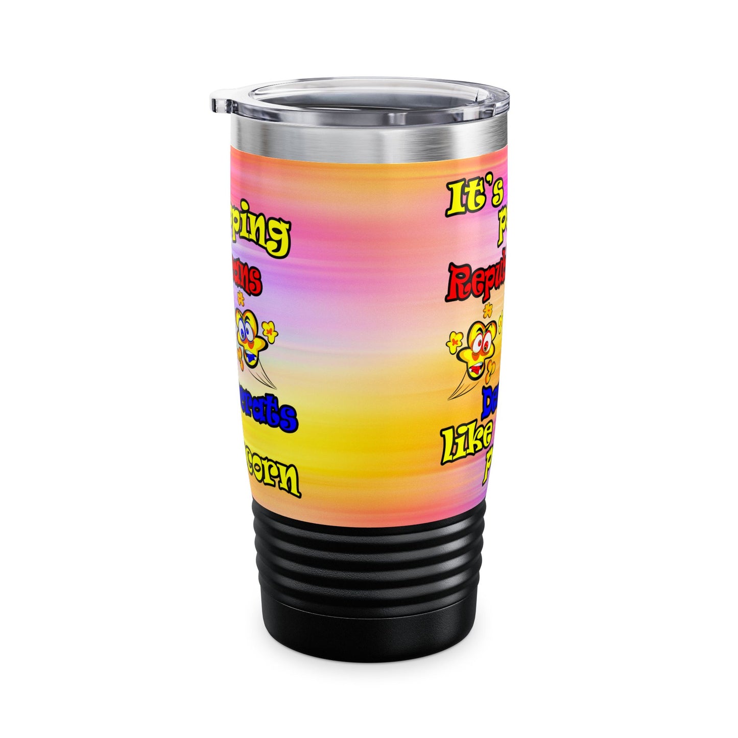 popping like popcorn - Ringneck Tumbler, 20oz (color blur)