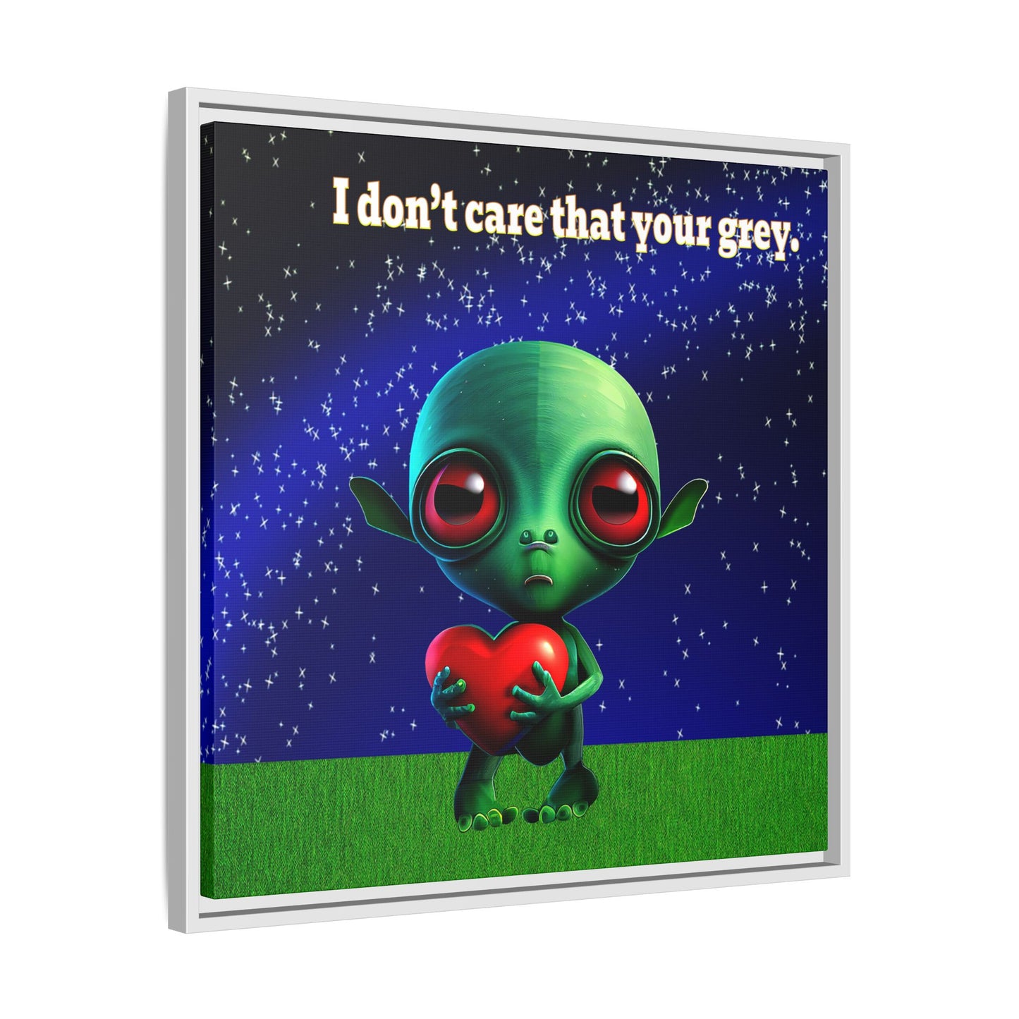 I don't care that your grey - framed canvas art ('snoops' background)