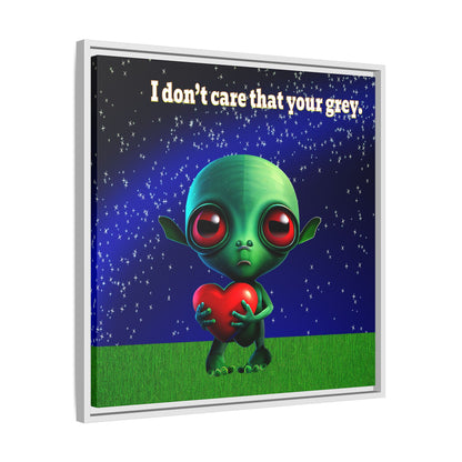 I don't care that your grey - framed canvas art ('snoops' background)