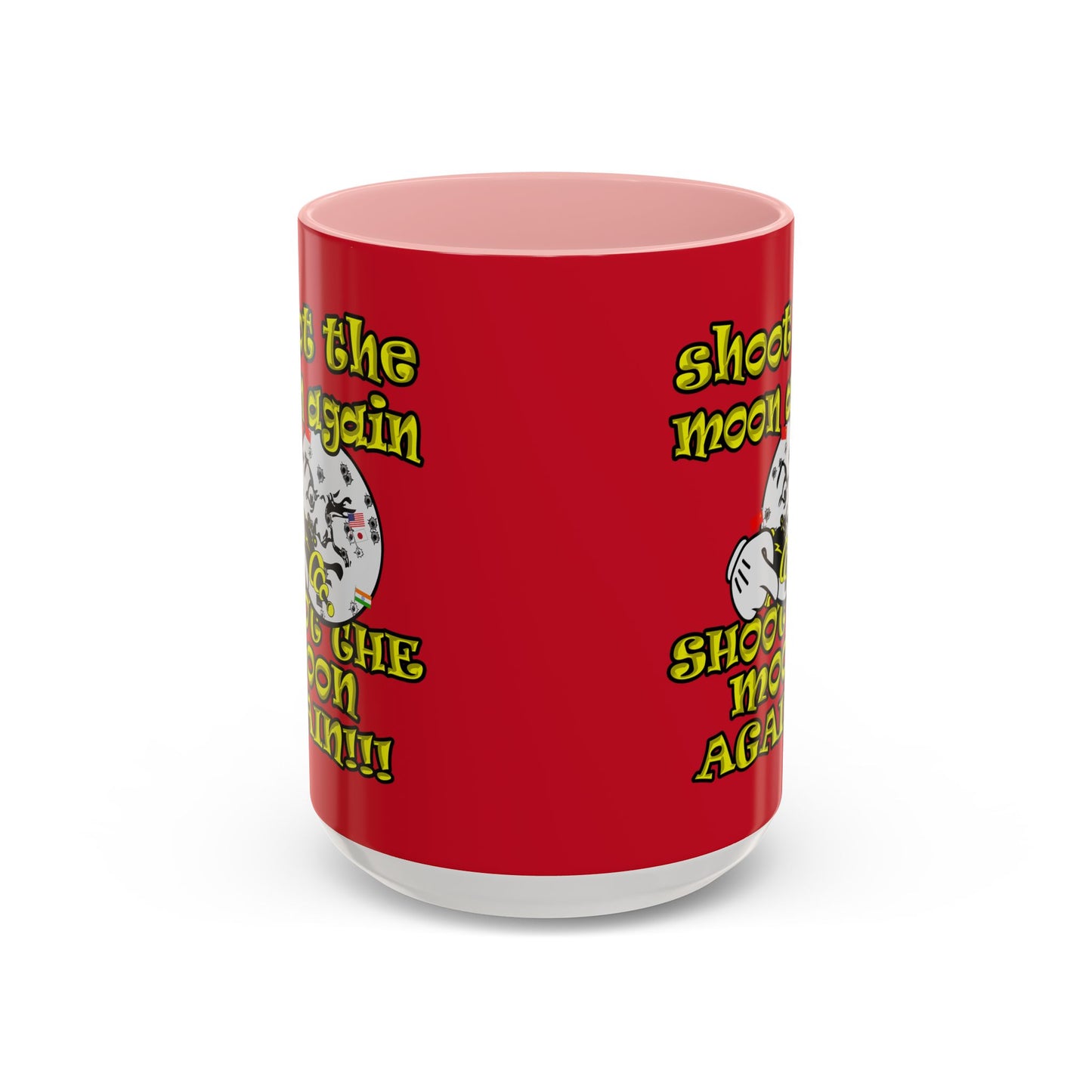 shoot the moon again - Accent Mug (dark red)