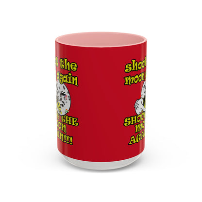 shoot the moon again - Accent Mug (dark red)