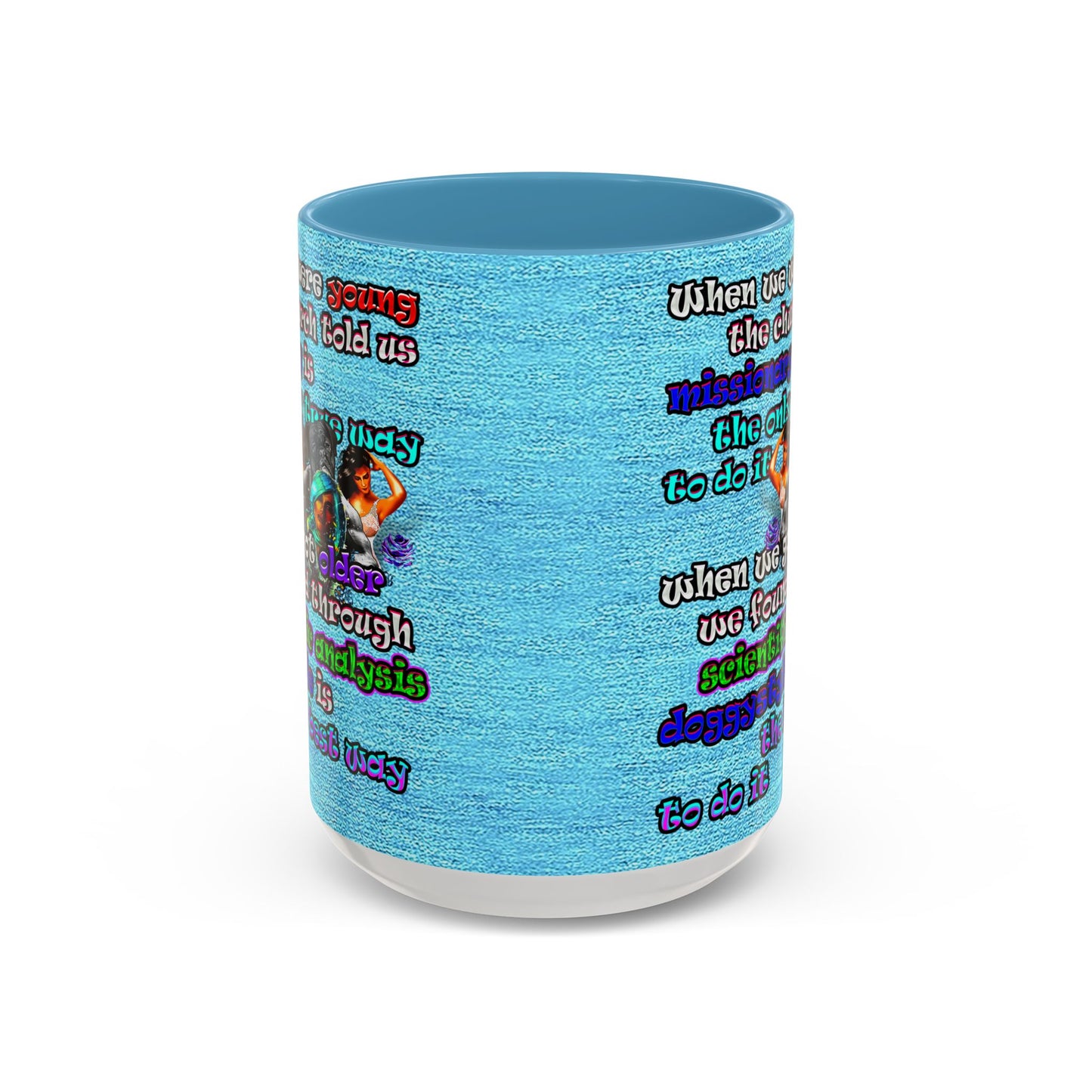 doggystyle - Accent Mug (faded blue)