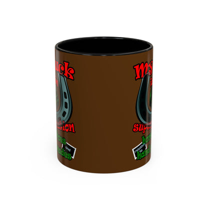 my luck - Accent Mug (brown)