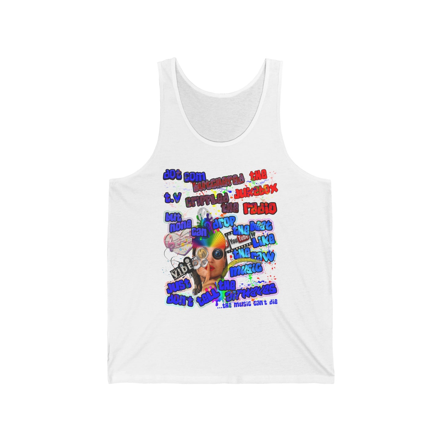 drop the beat - Unisex Jersey Tank