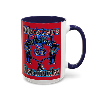 em cee squared - Accent Mug (dark red)