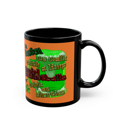 celtics logo - Black Mug (crusta)