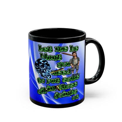 og - Black Mug (blue-white wave)