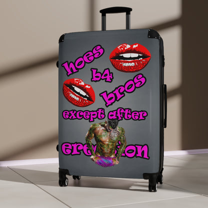 hoes b4 bros - Suitcase (grey-light grey)