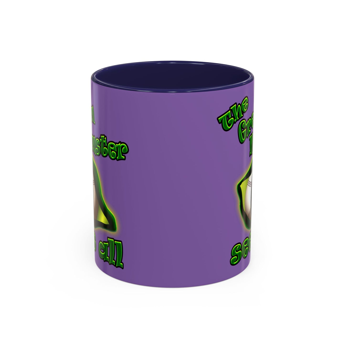 green monster - Accent Mug (light purple)