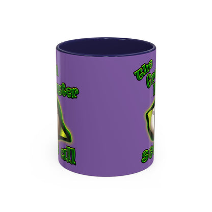 green monster - Accent Mug (light purple)