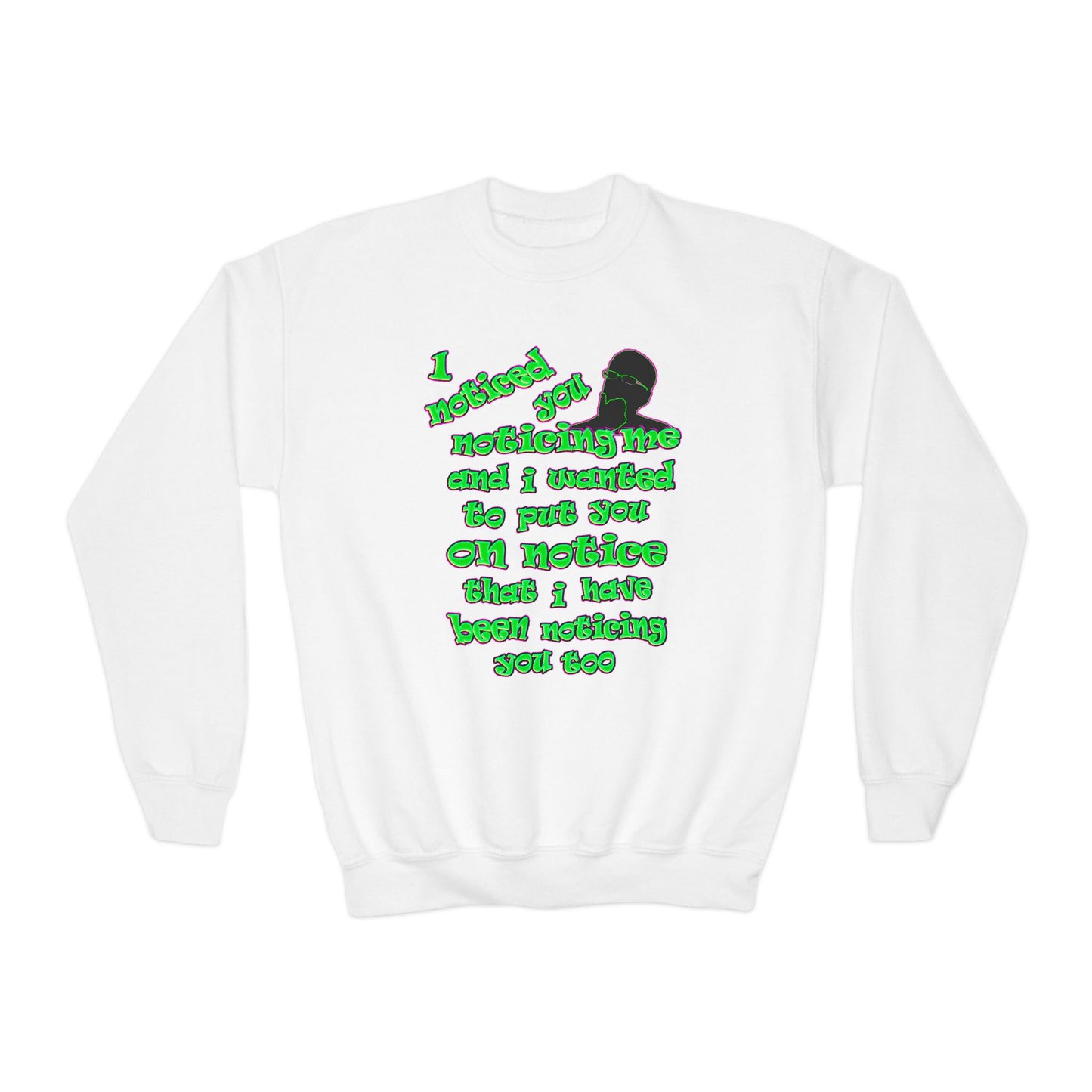 noticed you noticing - Youth Crewneck Sweatshirt