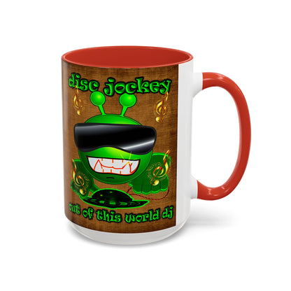 disc jockey - Accent Mug (brown papyrus)