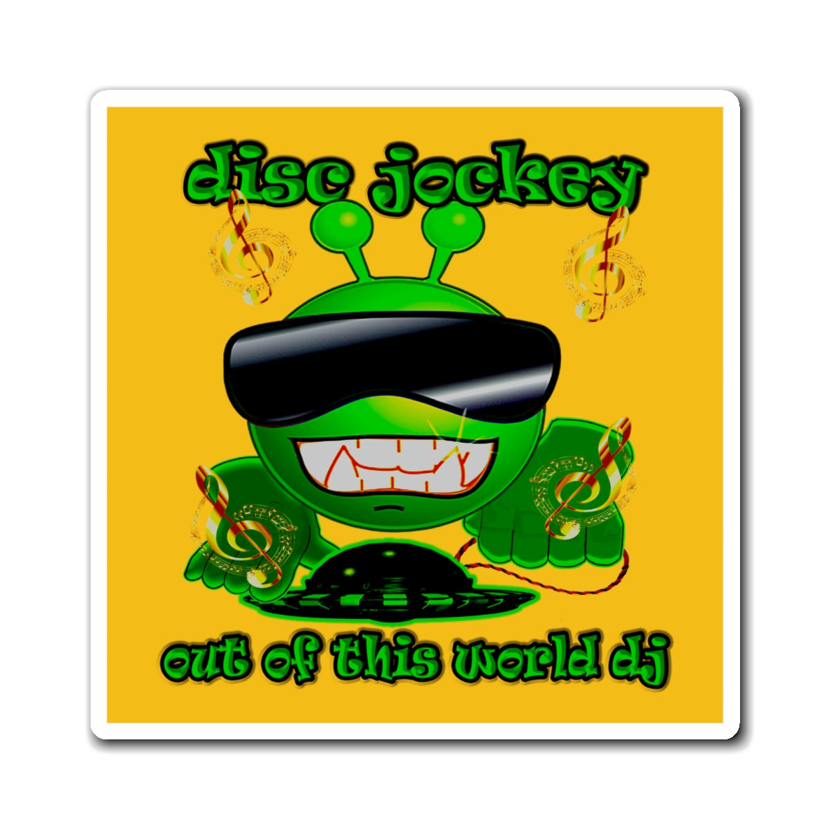 disc jockey - Magnets - (yellow)