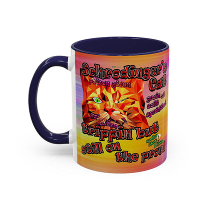 schrodinger's cat - Accent Mug (color blur)