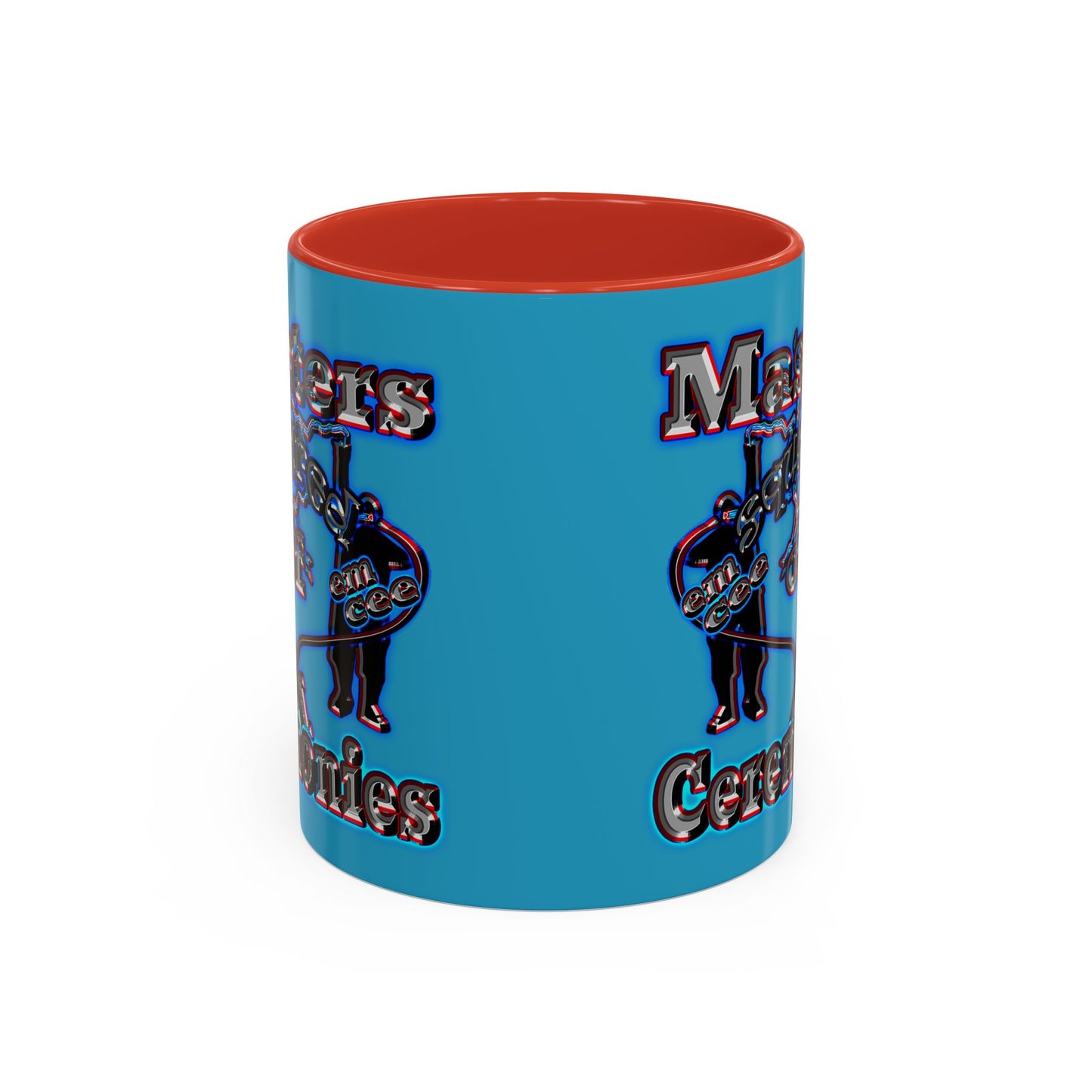em cee squared - Accent Mug (turquoise)