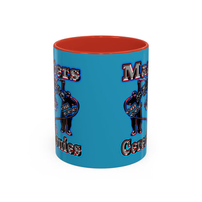 em cee squared - Accent Mug (turquoise)