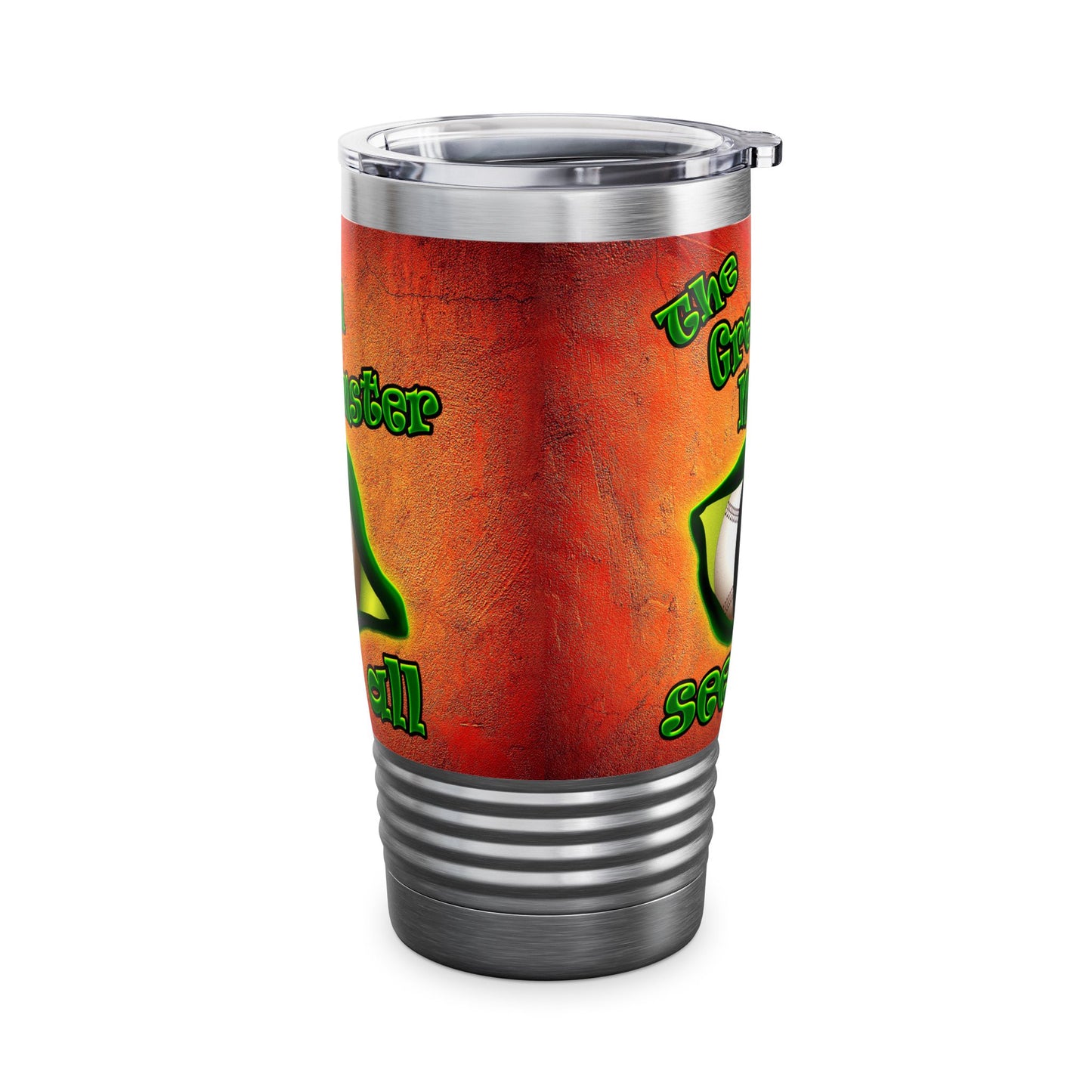 green monster - Ringneck Tumbler, 20oz (burnt orange)