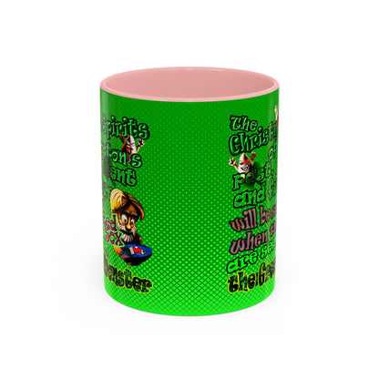 christmas spirits of boston - Accent Mug (logo green)
