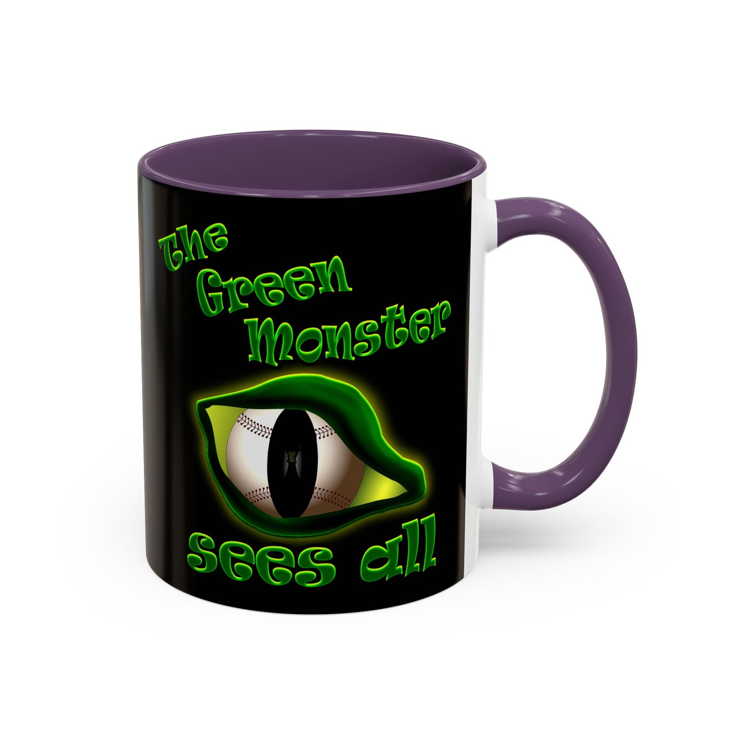 green monster - Accent Mug (black)