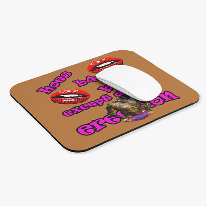 hoes b4 bros - Mouse Pad (Rectangle) (light brown)