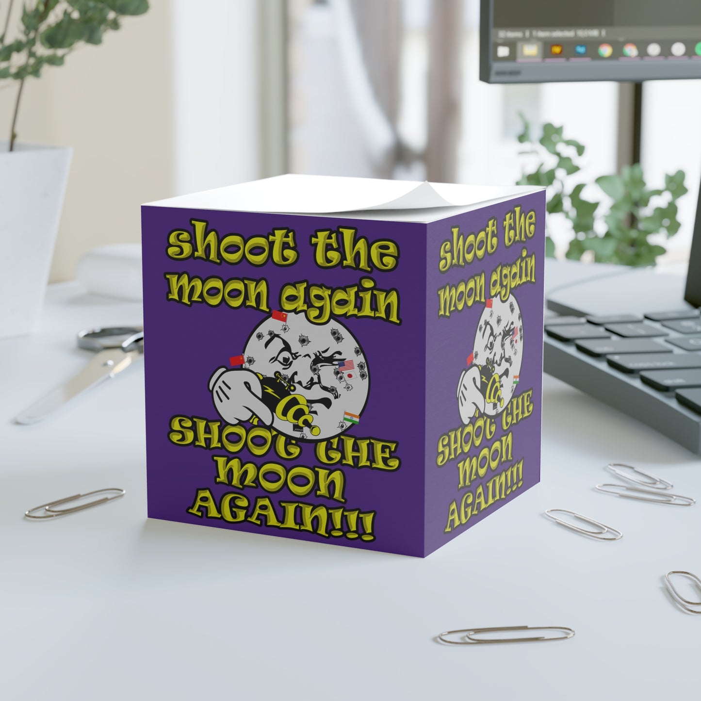 shoot the moon again - note cube (purple)