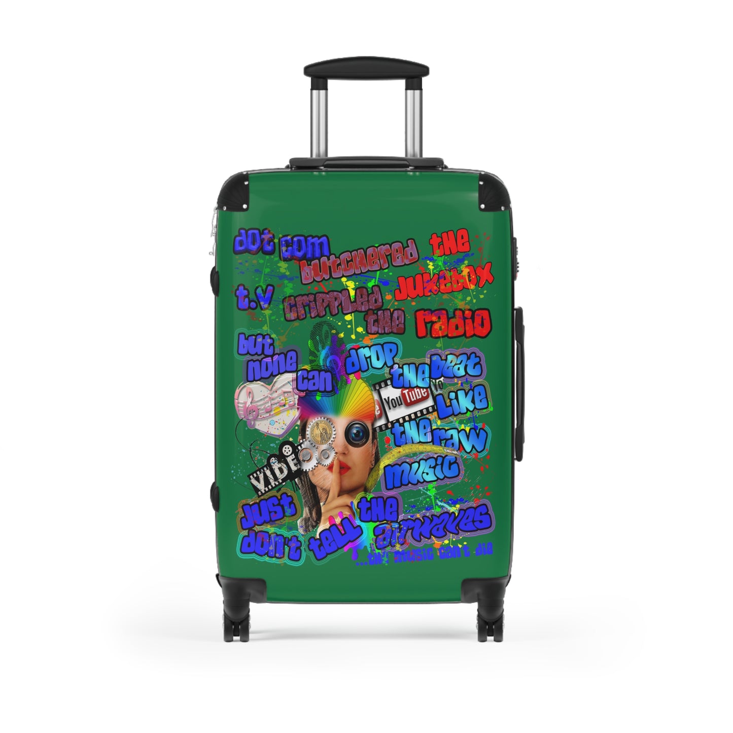 drop the beat - Suitcase (dark green)