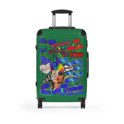drop the beat - Suitcase (dark green)
