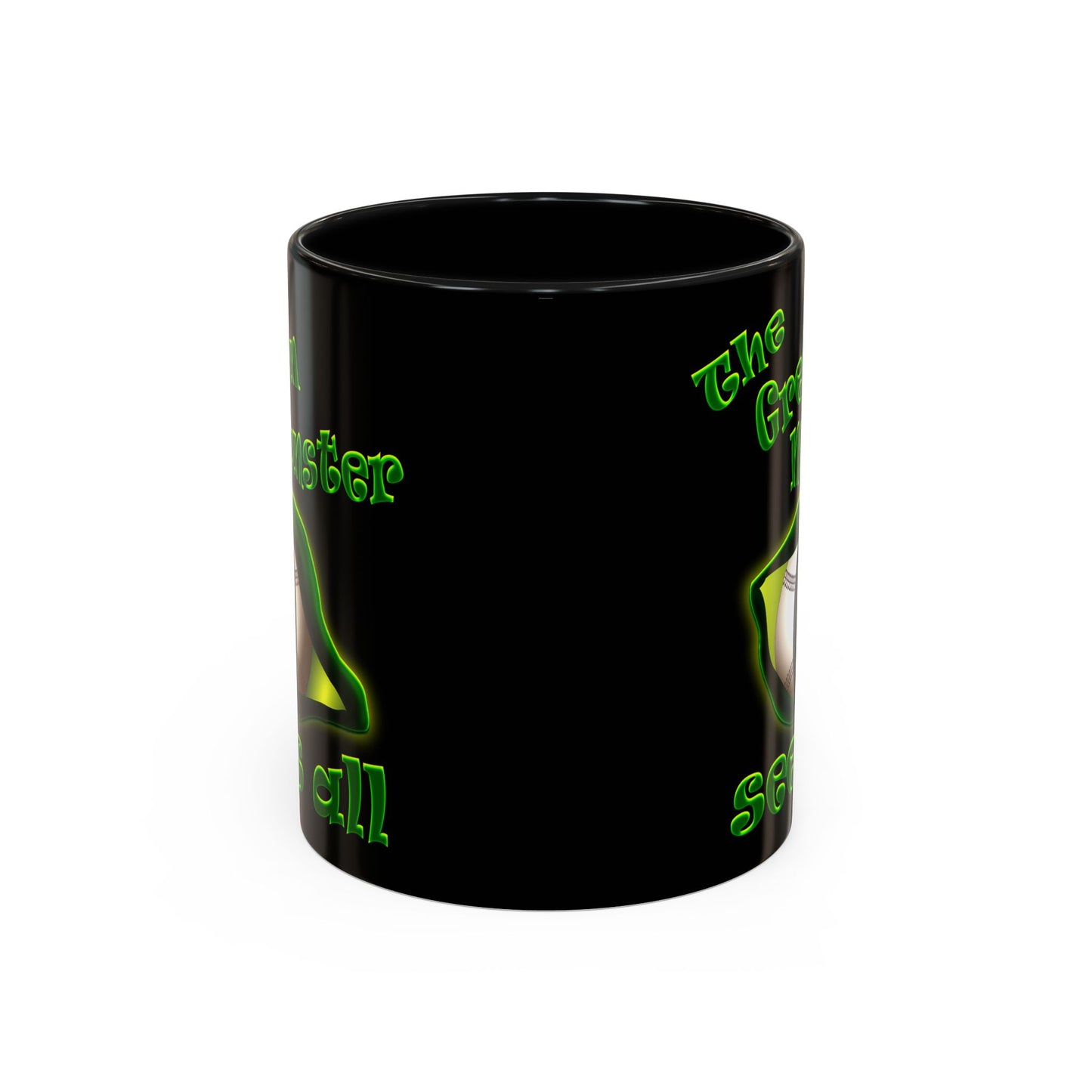 green monster - Accent Mug (black)