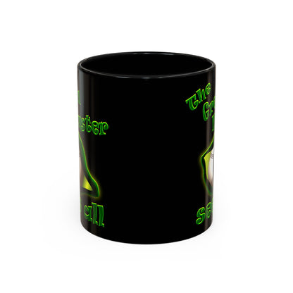green monster - Accent Mug (black)