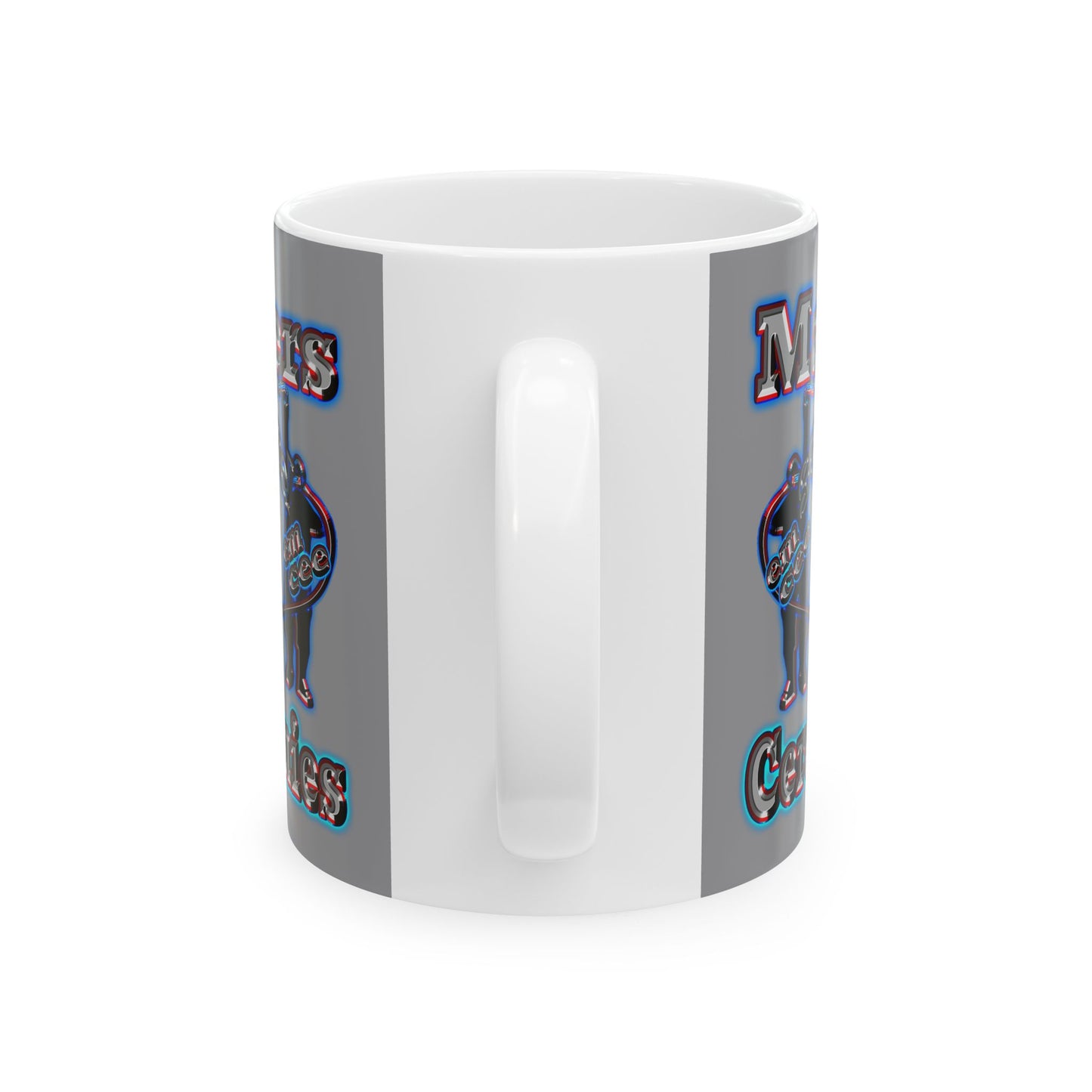 em cee squared - White Mug (grey)