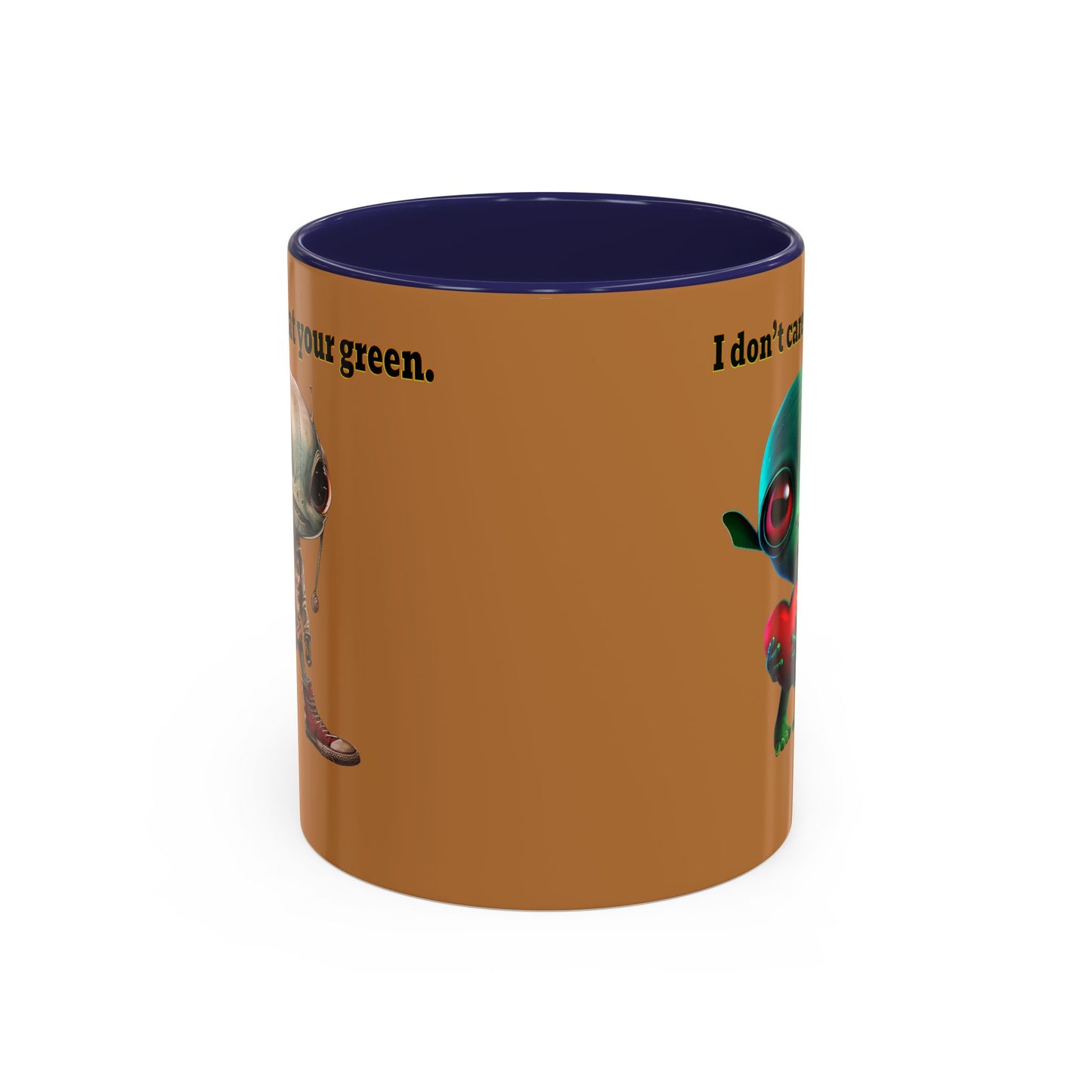 I don't care that your grey - Accent Mug (light brown)