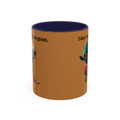 I don't care that your grey - Accent Mug (light brown)