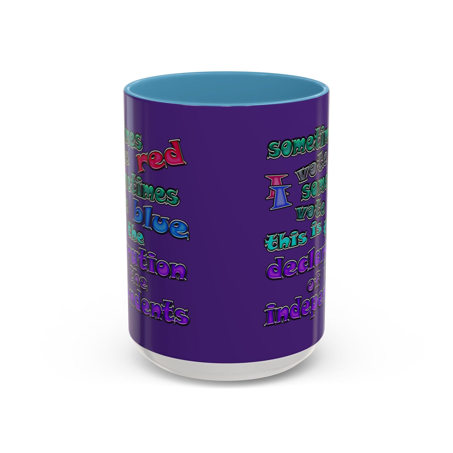 declaration of the independents - Accent Mug (purple)