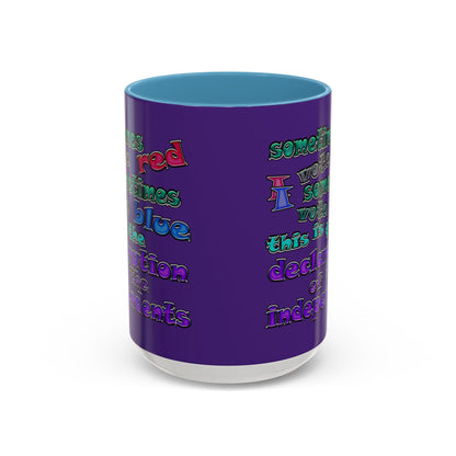 declaration of the independents - Accent Mug (purple)