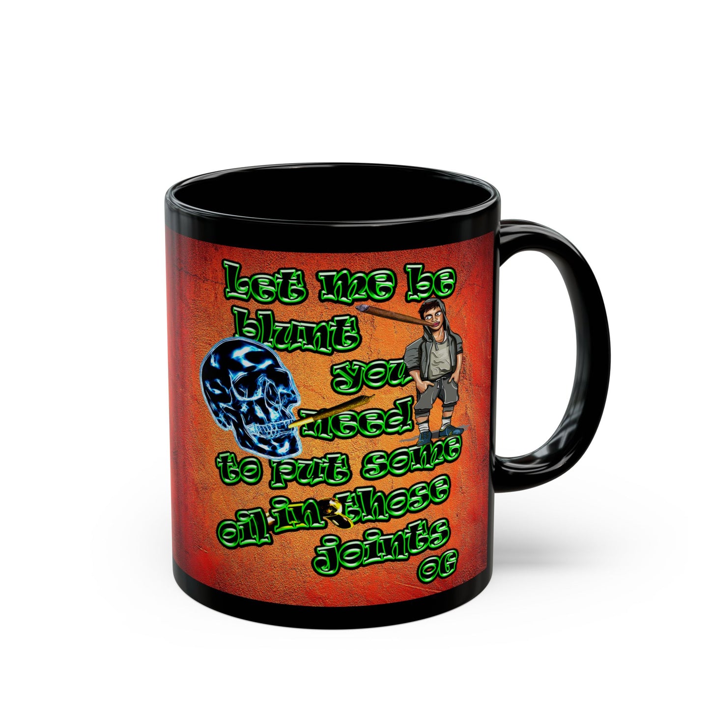 og - Black Mug (burnt orange)
