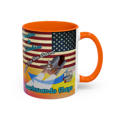 shoot for the stars - Accent Mug (color blur)