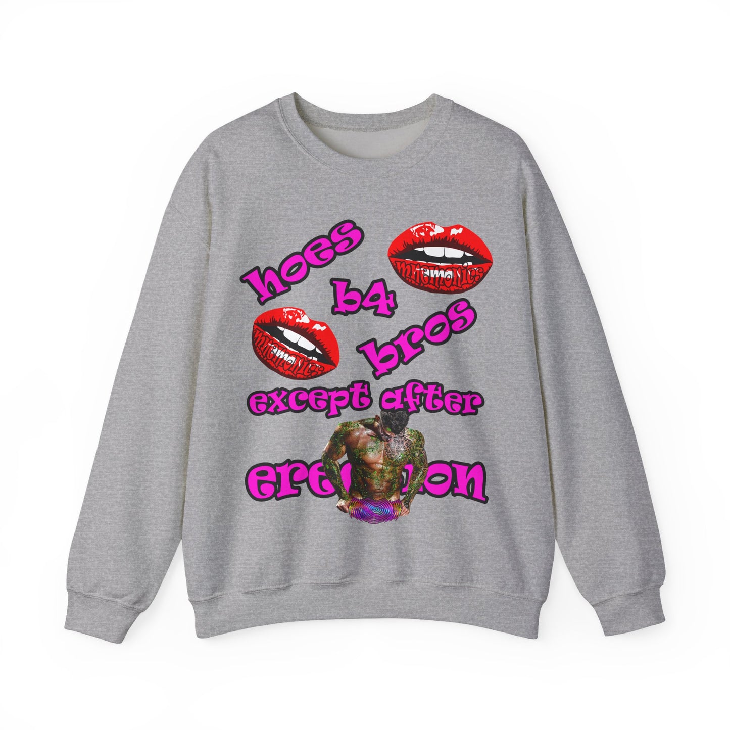 hoes b4 bros - Unisex Heavy Blend™ Crewneck Sweatshirt